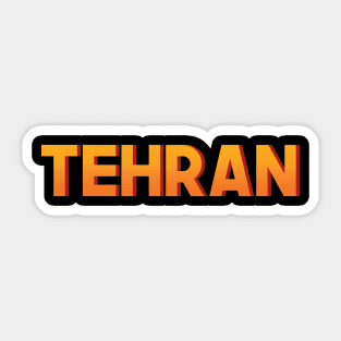 Tehran - Simple Sticker